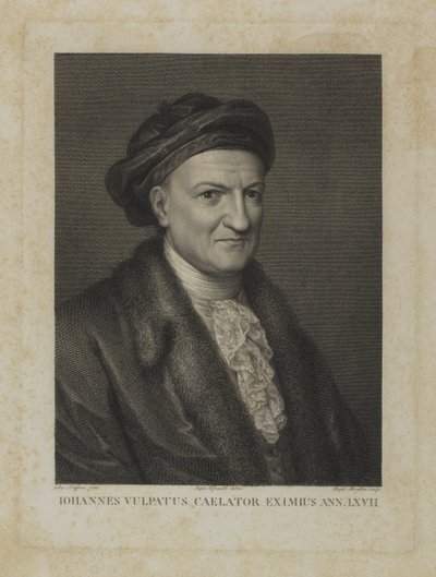 Johannes Vulpatus, Eminent Engraver, Age 67 by Raphael Morghen
