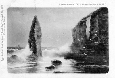 King Rock, Flamborough Head, East Riding, Yorkshire by Raphael Tuck