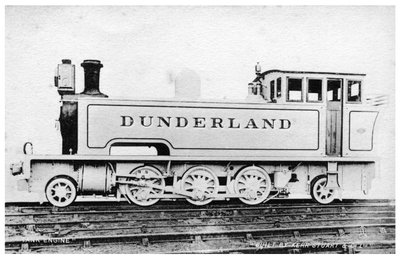 Tank engine, steam locomotive built by Kerr, Stuart and Co by Raphael Tuck