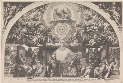 Annunciation with Six Prophets and Angel Choirs by Raphaël Sadeler (I)