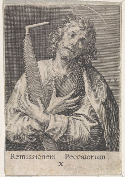 Apostle Simon the Zealot by Raphaël Sadeler (I)