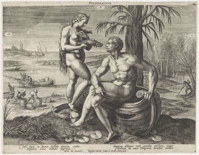 Phlegmatic Temperament by Raphaël Sadeler (I)