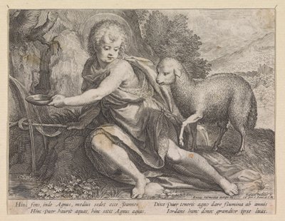 John the Baptist as a Youth by a Spring by Raphaël Sadeler (I)