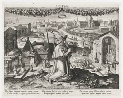 Pietas as the Personification of Piety by Raphaël Sadeler (I)