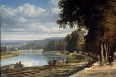 Walk to the Parc de Saint Cloud (detail) by Raymond Esbrat