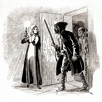 Colomba brings two men armed with rifles into his house by Raymond de la Neziere