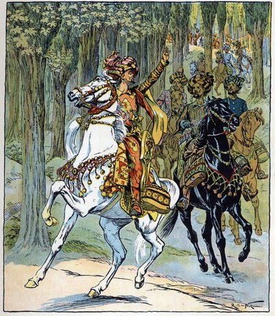 Horseback Thieves: Illustration for the Tale 