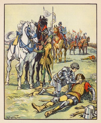 Jeanne Cares for an English Wounded After the Battle of Patay by Raymond de la Neziere