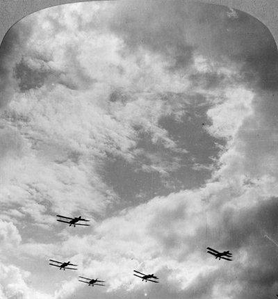 A battle squadron in fighting formation, World War I, c1914-c1918 by Realistic Travels Publishers