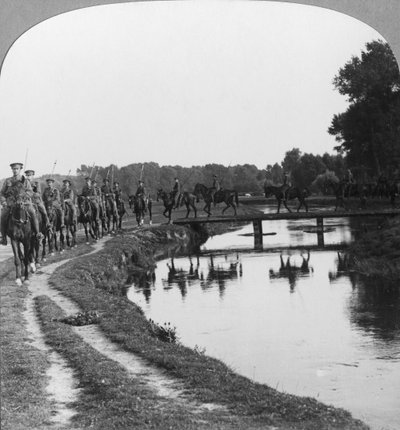 A Regiment of Allenbys Cavalry Behind the Line, Ypres, Belgium, World War I by Realistic Travels Publishers