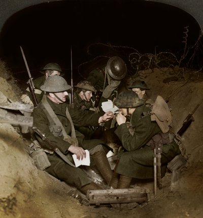 An Evening in the Reserve Trenches at Beaumont Hamel, France, World War I, 1914-1918 by Realistic Travels Publishers