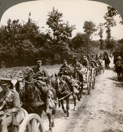Bringing Up Reserve Ammunition, World War I by Realistic Travels Publishers