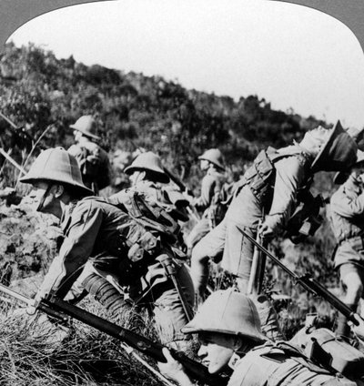 British Infantry Charging German Positions, East Africa, World War I, 1914-1918 by Realistic Travels Publishers