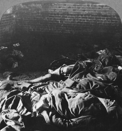 Charred Bodies of the Crew of a Zeppelin Shot Down over Billericay, Essex, World War I, 1916 by Realistic Travels Publishers