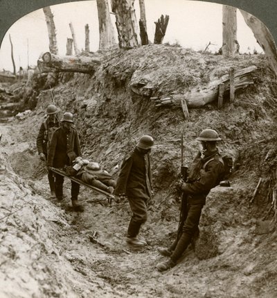 German prisoners carrying British wounded, World War I by Realistic Travels Publishers
