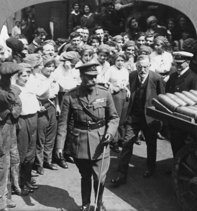 His Majesty Inspects the Shells at Holmes and Co Ltd, Hull, Yorkshire, World War I by Realistic Travels Publishers