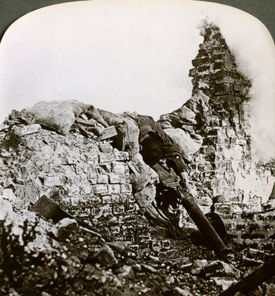 Knocked Out German Machine Gun Position, Monchy, Battle of Arras, World War I, 1917-1918 by Realistic Travels Publishers