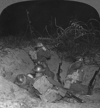 Listening Post in a Shell Hole in No Man