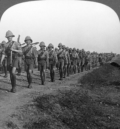 On the long march through torrid heat to Baghdad, World War I, c1914-c1917 by Realistic Travels Publishers