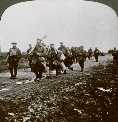 Prussians captured by Old Contemptibles in the advance at Pozieres, World War I by Realistic Travels Publishers
