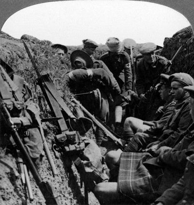 Stretcher Bearers Removing a Wounded Officer, World War I, 1914-1918 by Realistic Travels Publishers