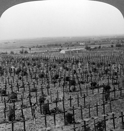 Tyne Cot Cemetery, Passchendaele Ridge, Belgium, World War I, c1918-1919 by Realistic Travels Publishers
