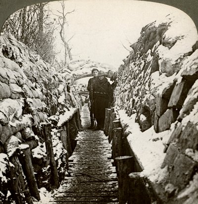 Winter in the Belgian trenches at Nieupoort, Belgium 20th century by Realistic Travels Publishers