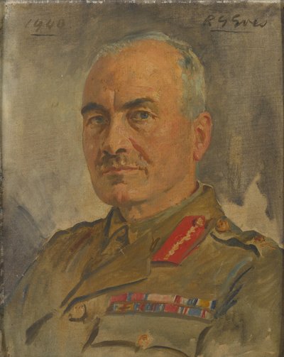 Lieutenant General Sir Ronald Forbes Adam Bt, 1940 circa by Reginald Grenville Eves