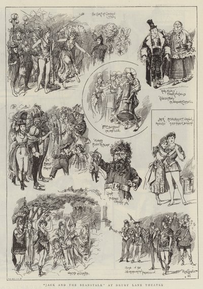 "Jack and the Beanstalk" at Drury Lane Theatre by Reginald Thomas Cleaver