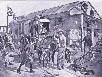 What evacuation means to the loyal colonists, illustration from 