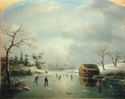 Skating Pond at Morristown, New Jersey by Regis Francis Gignoux