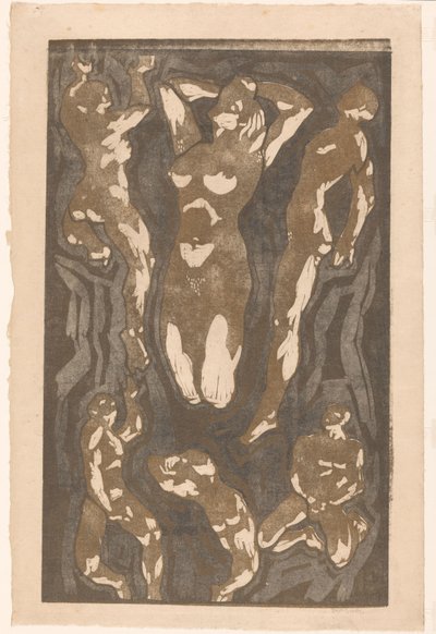 Composition with Six Human Figures by Reijer Stolk (signed by artist)