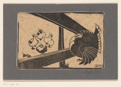 Turkey and Ducks by Fence by Reijer Stolk (signed by artist)