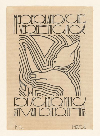 Dutch Society for the Protection of Animals (original title on object) by Reijer Stolk