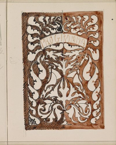 Design for a Program Book Cover by Reijer Stolk