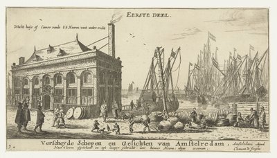 Port of Amsterdam with the Guardhouse by Reinier Nooms