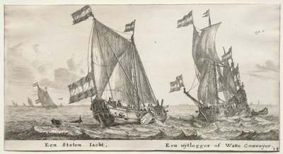 Ships of Amsterdam: Dutch Admiralty Yacht, A Guard Ship by Reinier Nooms