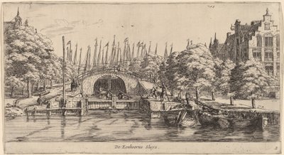 Eenhoorns Sluis by Reinier Nooms, called Zeeman