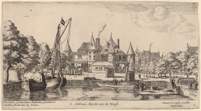 Nieuwmarkt with St. Anthoniswaag by Reinier Nooms, called Zeeman