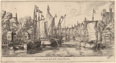 The Ferry to Utrecht by Reinier Nooms, called Zeeman