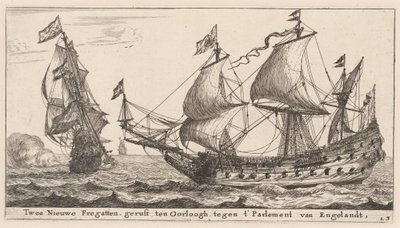 Two Dutch Frigates by Reinier Nooms, called Zeeman