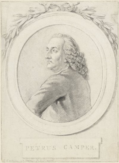 Portrait of Professor Petrus Camper by Reinier Vinkeles (I)