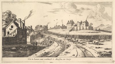 Entrance to the Suburb of Saint Marceau near Paris by Reinier Zeeman