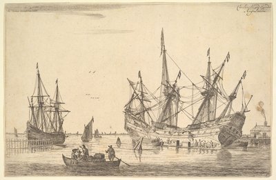 Men Caulking the Hull of a Ship by Reinier Zeeman