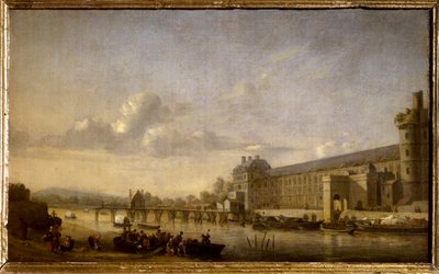 View of the Seine with the South Facade and the Grand Gallery of the Louvre by Reinier Zeeman