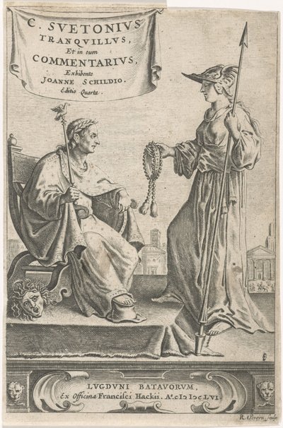 Pedestal with an Emperor on His Throne by Reinier van Persijn