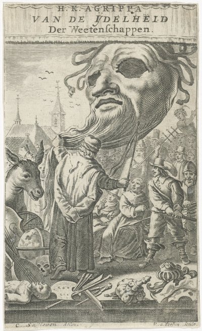 Satire on the Arts (Title Page for: J. Oudaen, Agrippa, on the Vanity of Sciences, 1661) by Reinier van Persijn