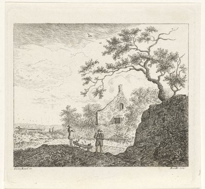 Landscape with Figures by Reinierus Albertus Ludovicus baron van Isendoorn à Blois