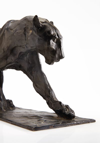 Panther walking, rear leg raised by Rembrandt Bugatti