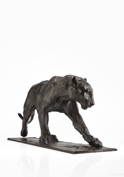 Panther walking, rear leg raised by Rembrandt Bugatti